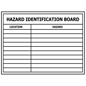 600X800 HAZARD ID BOARD