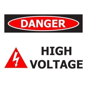 ES1001 250X170 S/A DANGER HIGH VOLTAGE