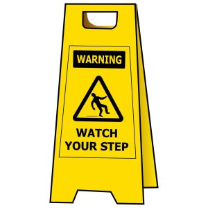 FL1503 FLOOR STAND WATCH YOUR STEP FLOOR STAND