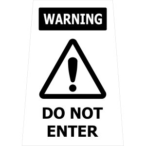 FL1504 FLOOR STAND DO NOT ENTER FLOOR STAND