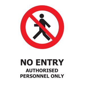 PS302 300X450 CF AUTHORISED PERSONNEL ONLY