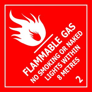 FLAMMABLE LIQUID NO SMOKING OR NAKED LIGHTS WITHIN 8 METRES