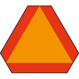 SLOW VEHICLE TRIANGLE 350X300