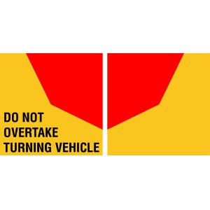 TS109 400X400 SA DO NOT OVERTAKE (PAIR)