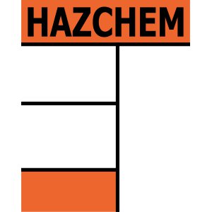 HAZCHEM MIXED STORAGE SELF-ADHESIVE