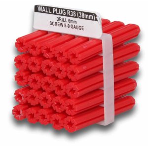 WALL PLUG FRAMED 6X25MM 8-9MM (PER 25 EX 0001120082)