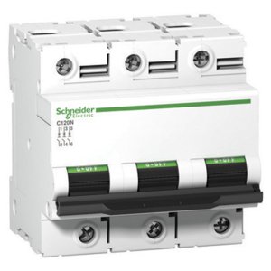 MCB C120N 3P 125A 10KA C CURVE ACTI9 A9N18369