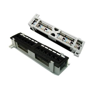 MINI 12 PORT PATCH PANEL, CAT 6