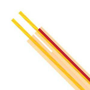 CABLE SPEAKER 2C 2.0MM F8 CLEAR/RED 100M AUFSC264020