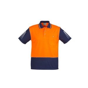 POLO HI-VIS ORA/NVY 2XL ZH236 ZONE