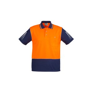 POLO HI-VIS ORA/NVY 7XL ZH236 ZONE