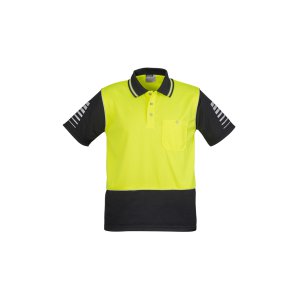 POLO HI-VIS YLW/BLK 7XL ZH236 ZONE