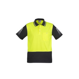 POLO HI-VIS YLW/BLK L ZH236 ZONE