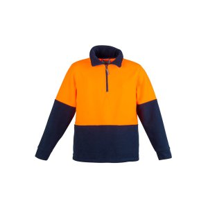 JERSEY HI-VIS 1/2 ZIP FLEECE ORA/NVY L ZT460