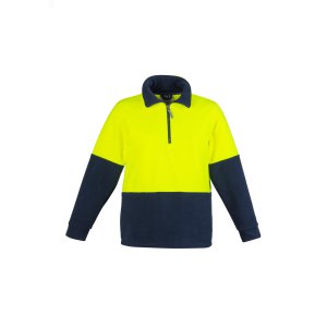 JERSEY HI-VIS 1/2 ZIP FLEECE YLW/NVY 4XL ZT460