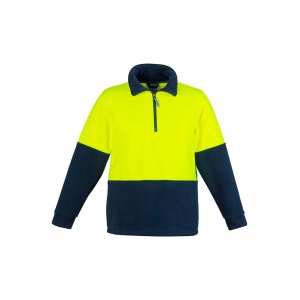 JERSEY HI-VIS 1/2 ZIP FLEECE YLW/NVY XL ZT460