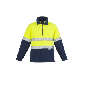 FLEECE HI-VIS D/N TAPED YLW/NVY XL ZT461 HOOPED