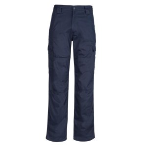 PANTS MENS CARGO NAVY 87 ZW001 MIDWEIGHT DRILL