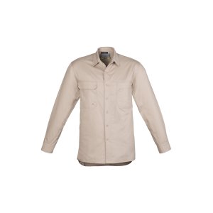 SHIRT MENS L/W L/S SAND 7XL ZW121 TRADIE