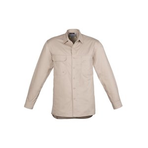 SHIRT MENS L/W L/S SAND XL ZW121 TRADIE
