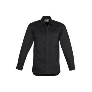 SHIRT MENS L/W L/S BLK XL ZW121 TRADIE