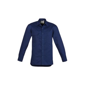 SHIRT MENS L/W L/S BLUE 7XL ZW121 TRADIE