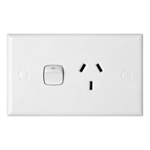 (I) POWERPOINT 1G 25A 240VAC WHT 787/25WE