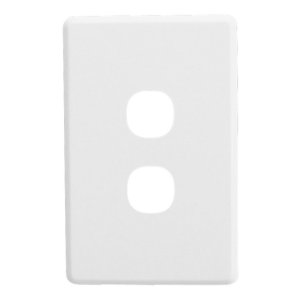 (I) COVER SW FLUSH 2G BRUSHED ALUMINIUM C2032C