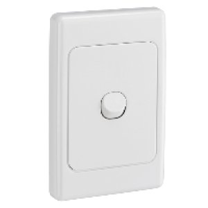 (I) SWITCH FLUSH 1G VERT 10A 250V IP66 WHT 2031V66