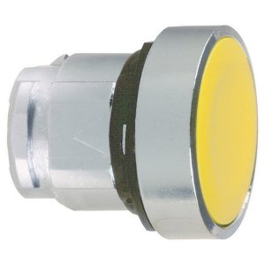 PUSHBUTTON HEAD FLUSH YELLOW ZB4BA5 TELE