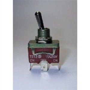 TOGGLE SWITCH 15A ON-OFF-ON SPDT SPADE TERM T101E TEND