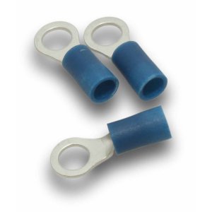 RING TERMINAL 2.5MM CABLE 4MM STUD BLUE 100PK SUPERLUG