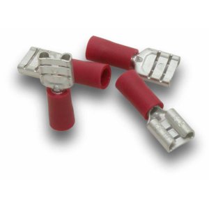 QUICK CONNECT FEMALE 6.4MM TAB RED 100PK QC15L