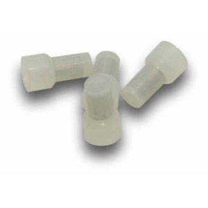 END CONNECTOR 2.5MM CABLE CLEAR 100PK EC25L