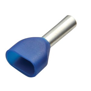 TERMINAL BOOTLACE TWIN 2.5X10MM BLUE 100PK FTE2510-BE UTILUX