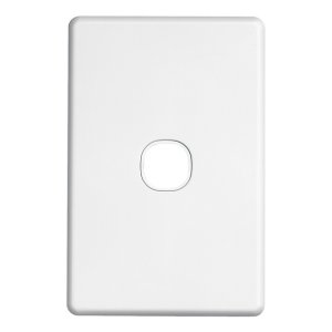 GRID PLATE & COVER 1G VERT WHT C2031VH