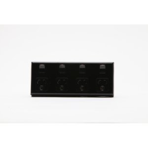 SOCKET SW 4G HORZ BLACK 644 PDL