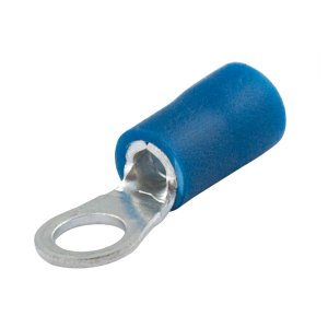 TERMINAL RING PRE-INS 1.5-2.5MM M3 STUD BLUE 100PK H4120