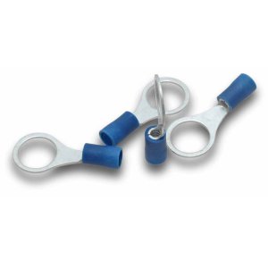 RING TERMINAL 2.5MM CABLE 10MM STUD BLUE 10PK SUPERLUG