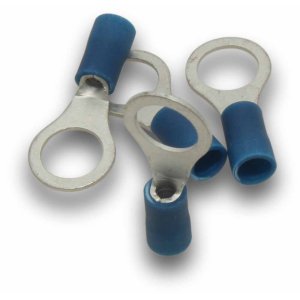 RING TERMINAL 2.5MM CABLE 8MM STUD BLUE 15PK SUPERLUG