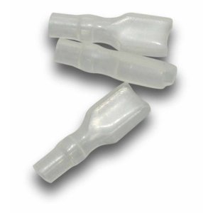 QUICK CONNECT PVC COVER 6.4MM WIDE SLOT CLEAR 25PK QCCS