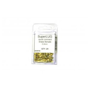 QUICK CONNECT FEMALE BRASS 6.4MM WIDE SLOT 25PK QCB15S