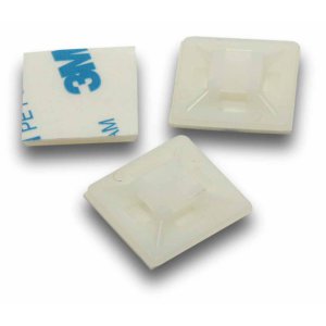 CABLE TIE MOUNTS 28X28MM NATURAL 20PK ELMARK