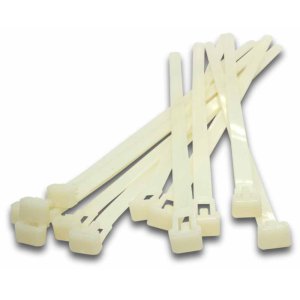 CABLE TIE RELEASABLE 300X7.6MM NATURAL 100PK ELMARK
