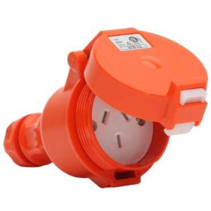 CORD CONNECTOR 10A 3 PIN 250V 1PH IP66 RES ORA