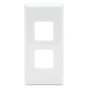 COVERPLATE WORKTOP 2G WHT 689VH PDL