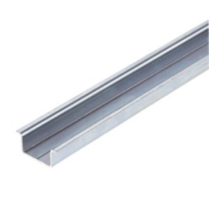 (I) DIN MOUNT RAIL TS35 ALUM PLAIN 1MTR