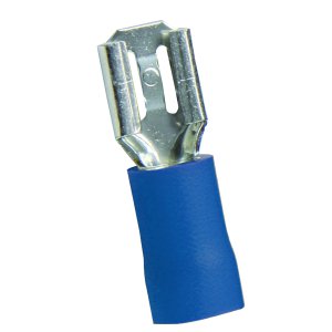 TERMINAL 6.3MM QC RECEPTACLE BLUE 100PK H2595 UTILUX