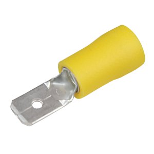 TERMINAL 6.3MM QC TAB YLW 25PK H2846 UTILUX