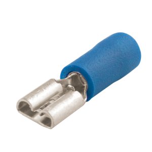 TERMINAL 4.8MM QC RECEPTACLE 1.5-2.5MM BLUE 25PK H3565
